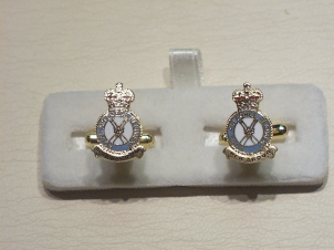 RAF Regiment enamelled cufflinks - Click Image to Close